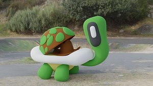 TURTLE - ARTICULATED FIDGET ART TOY 3D model