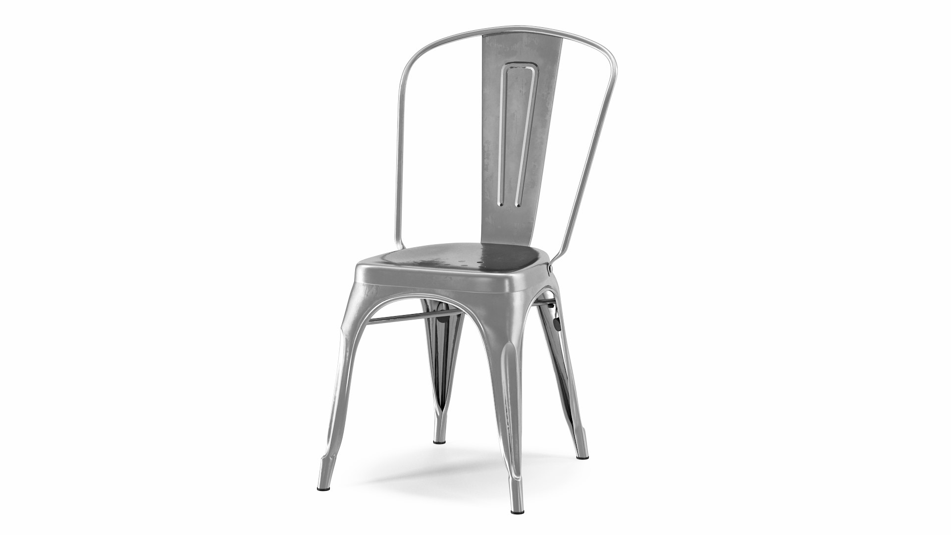 Iron Folding Chair 3D model preview
