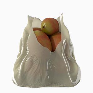 Mangos In A Plastic Market Bag