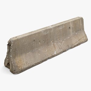 Concrete Barrier 02 - 8K Scan