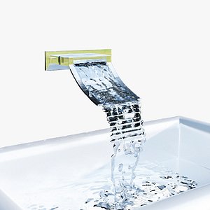 Ramp Tap Water Faucet with Subdivision Ready Low poly 3D model