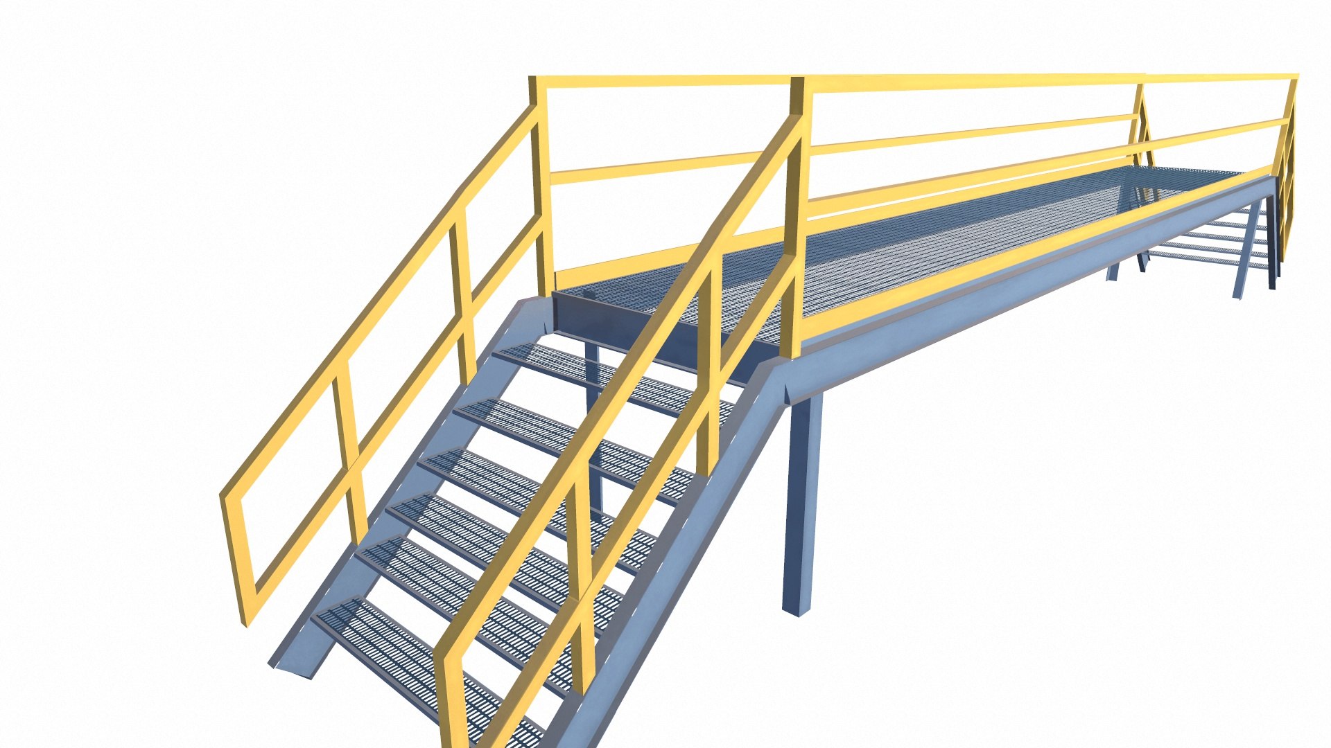 Cross Stair 3D Model - TurboSquid 2328651