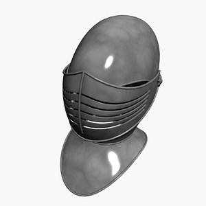3d model knights helmet