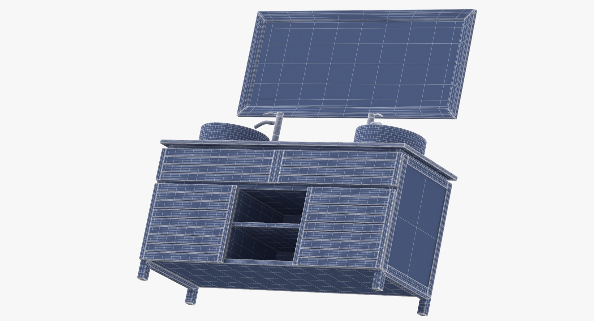 3D contemporary vanity model - TurboSquid 1282502
