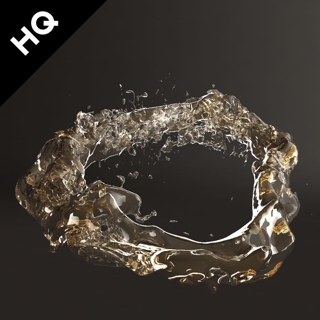 3d Splash Realflow Flow Model