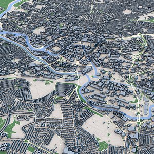 3D model Bristol City United Kingdom