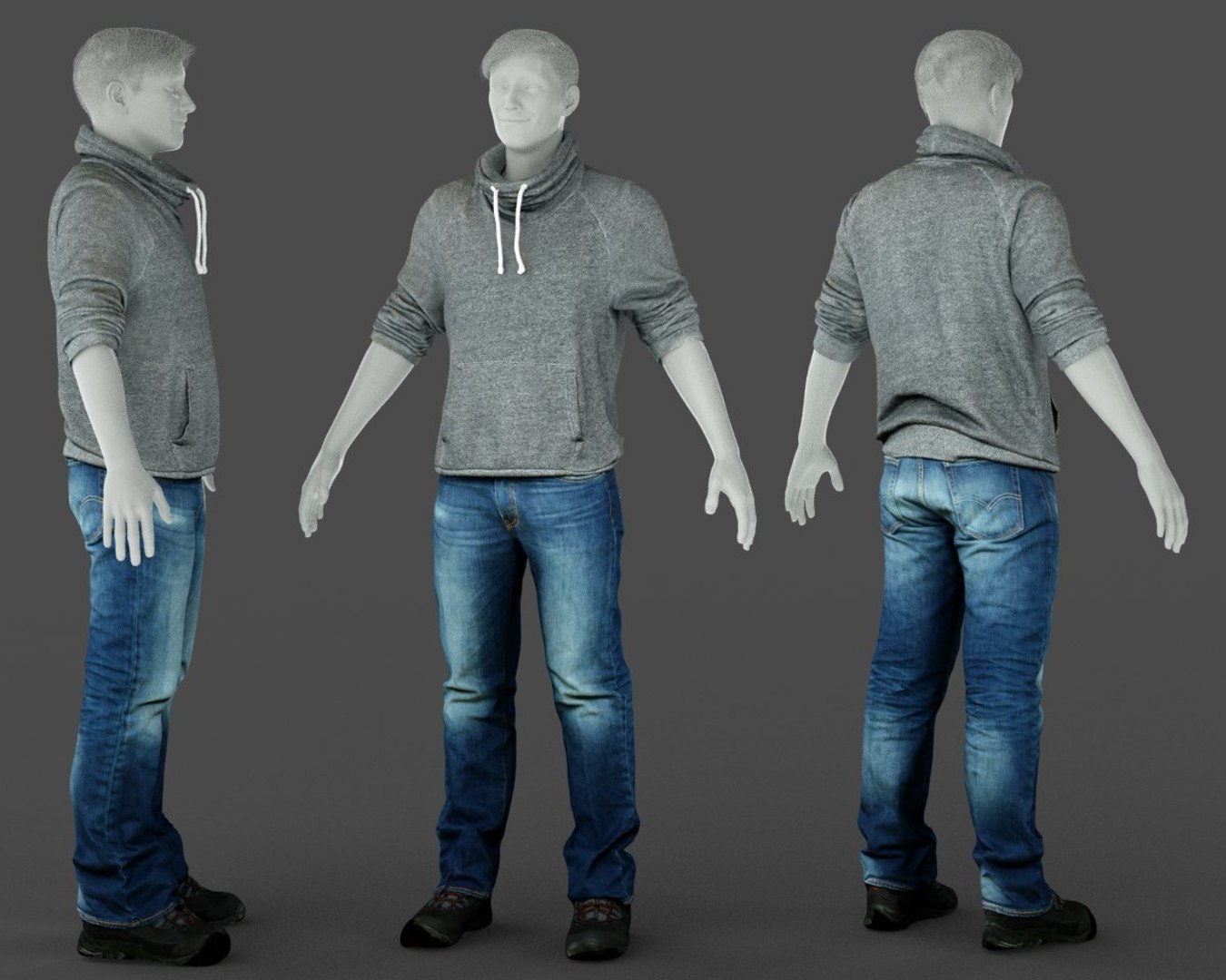 Male Clothing Outfit 3D Model - TurboSquid 1329829