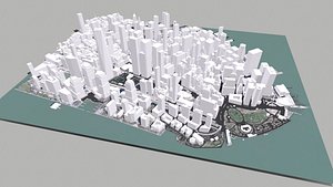 3D Cityscape New York USA