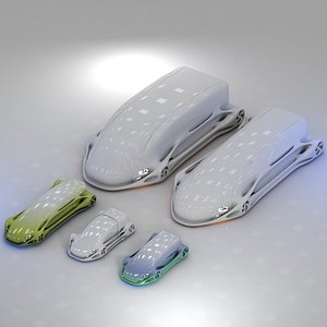 futuristic transport vehicles model