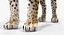 leopard rigged fur 3D model