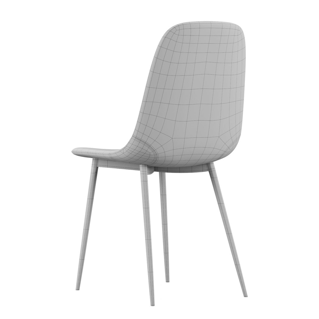 3D JYSK JonStrup dining chair 4 color options TurboSquid 2046796