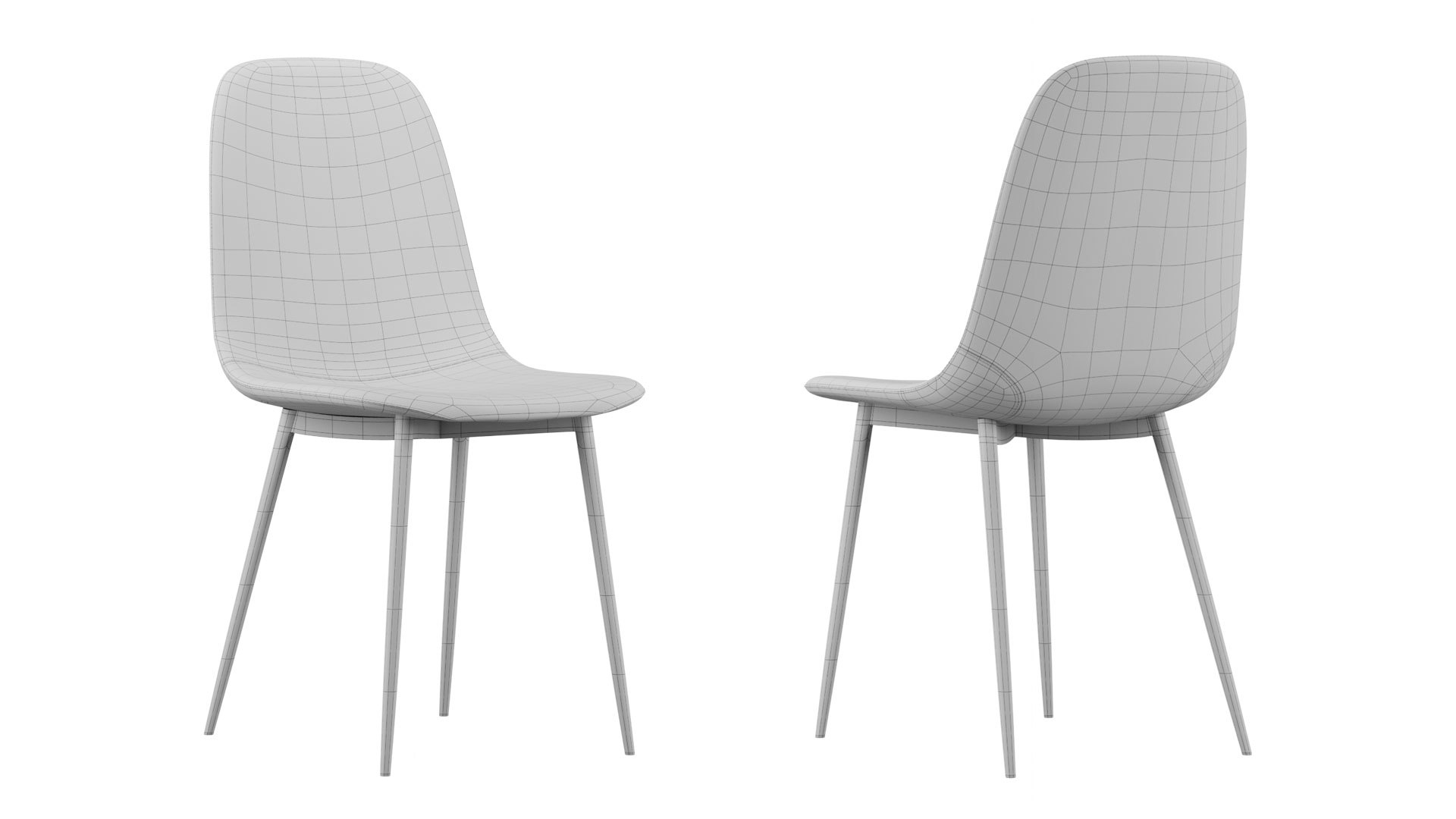 3D JYSK JonStrup dining chair 4 color options TurboSquid 2046796