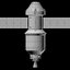 3D spacecraft rocket