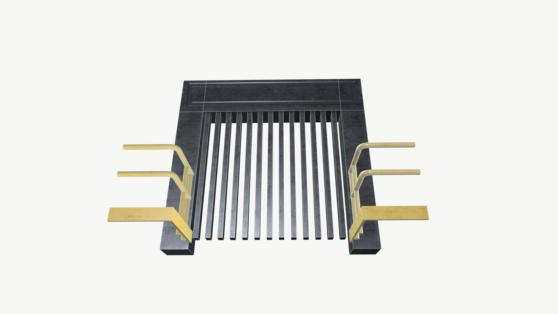 Factory Lift Door With Side Railing - TurboSquid 2269827
