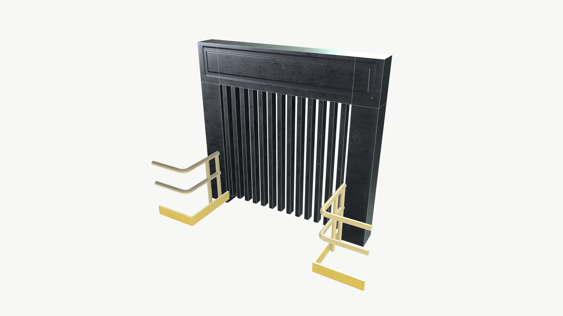 Factory Lift Door With Side Railing - TurboSquid 2269827