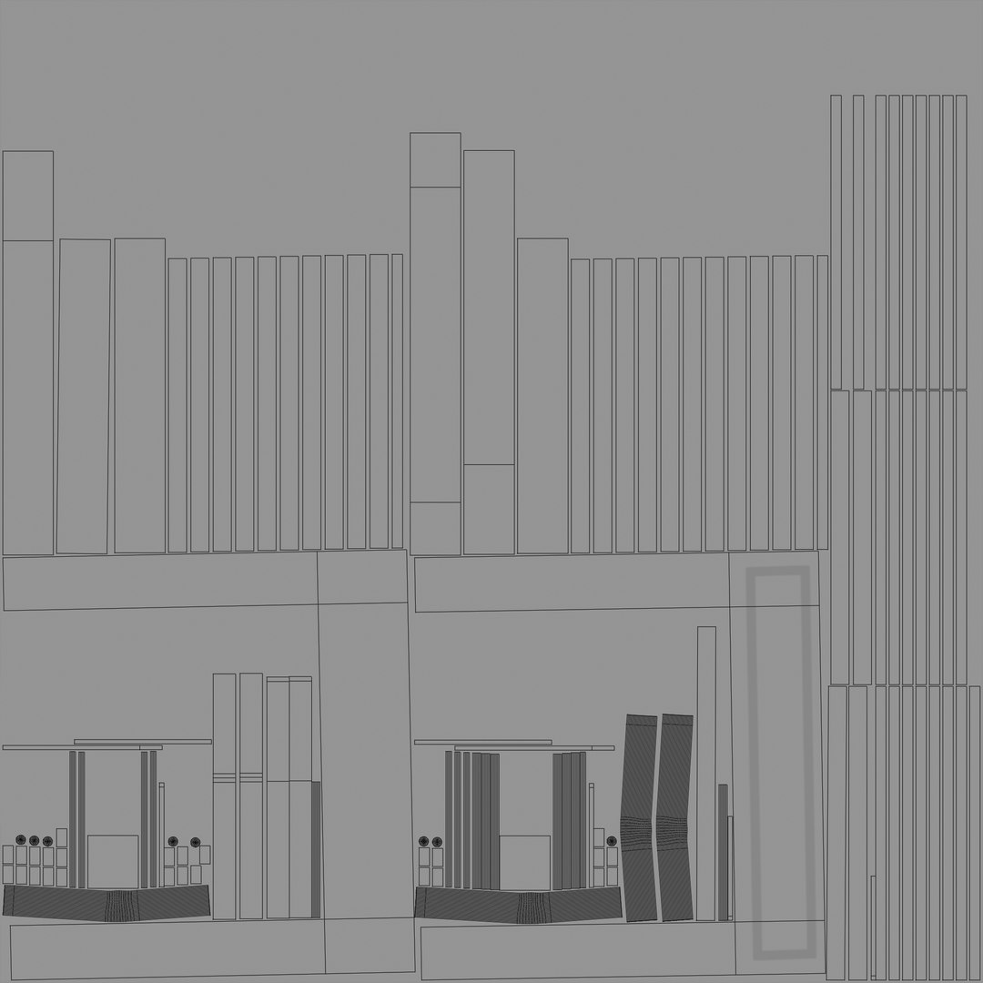 Factory Lift Door With Side Railing - TurboSquid 2269827