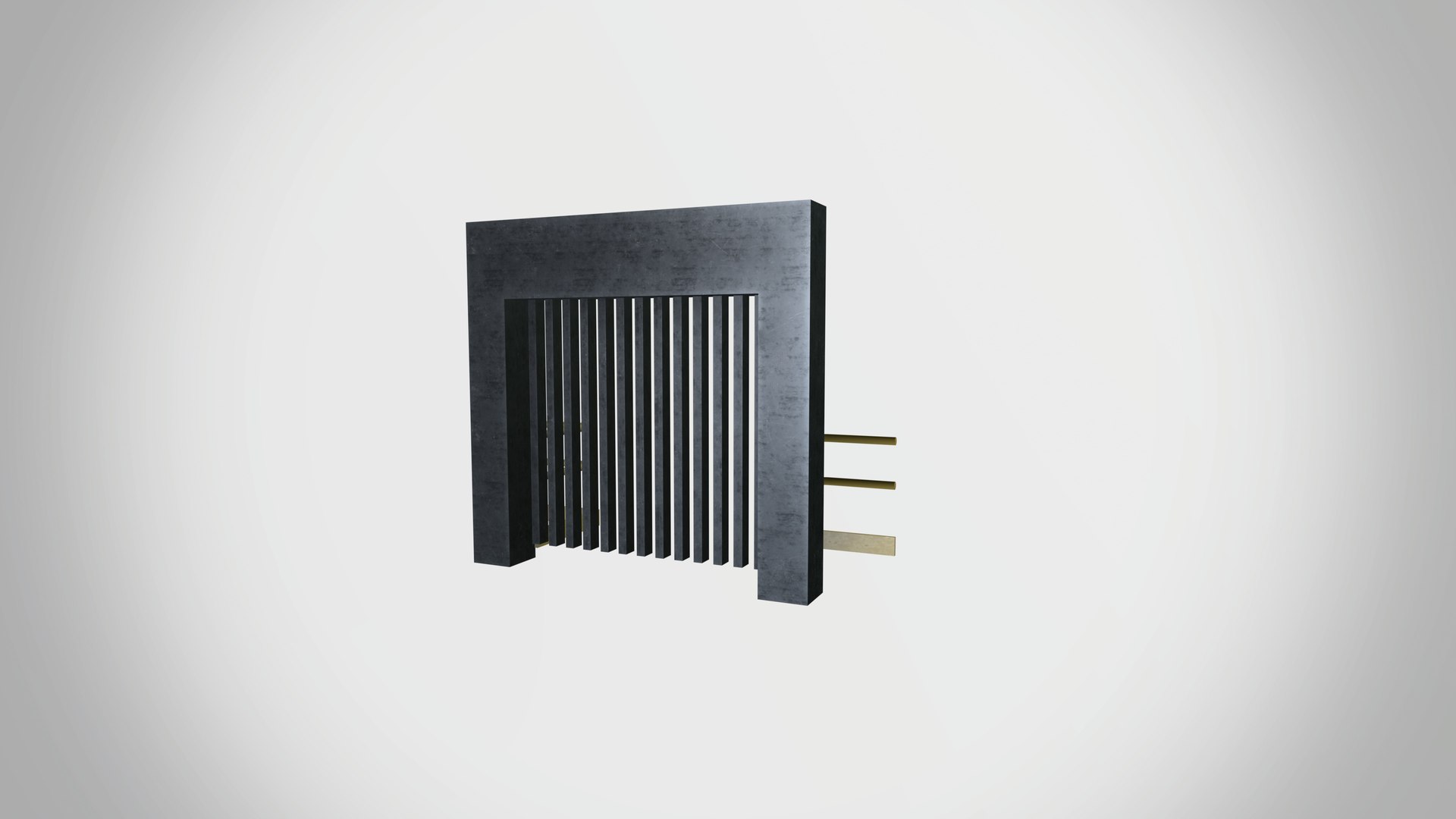 Factory Lift Door With Side Railing - TurboSquid 2269827