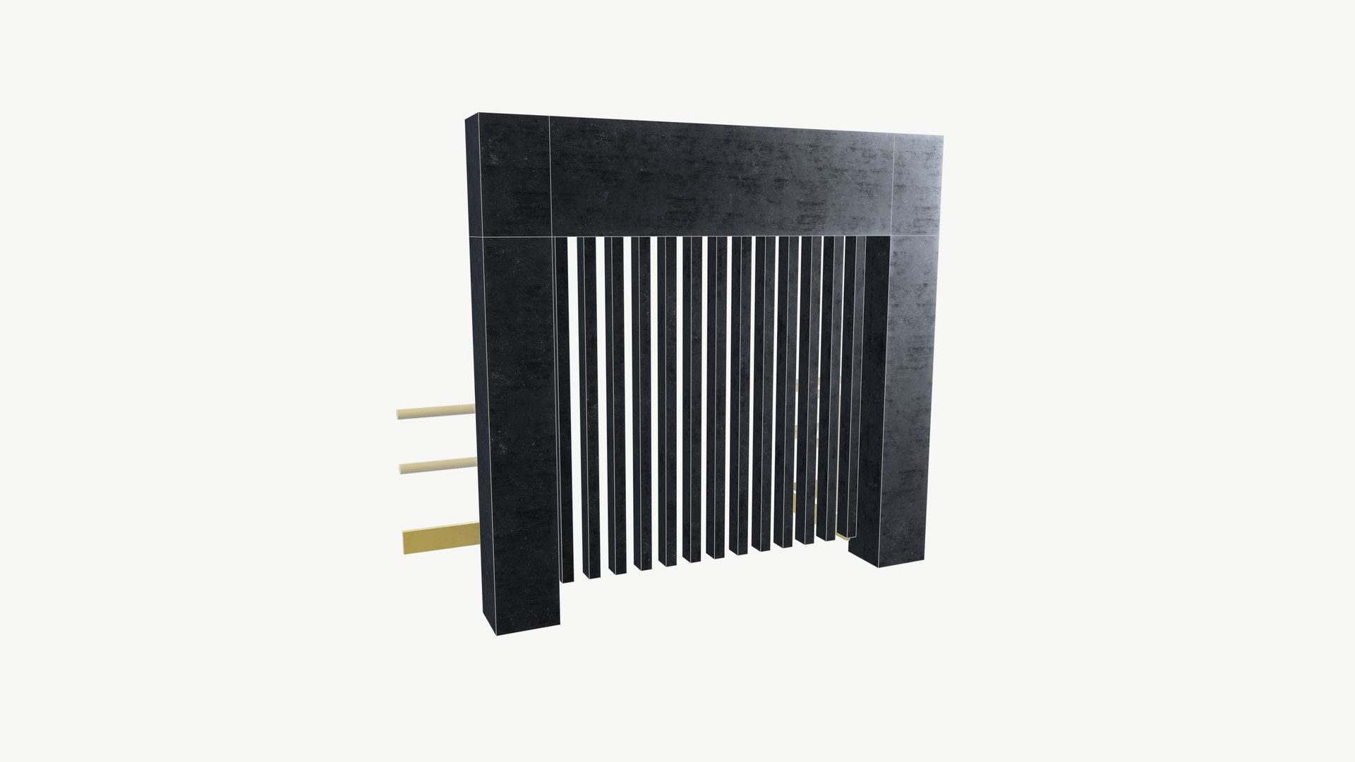 Factory Lift Door With Side Railing - TurboSquid 2269827