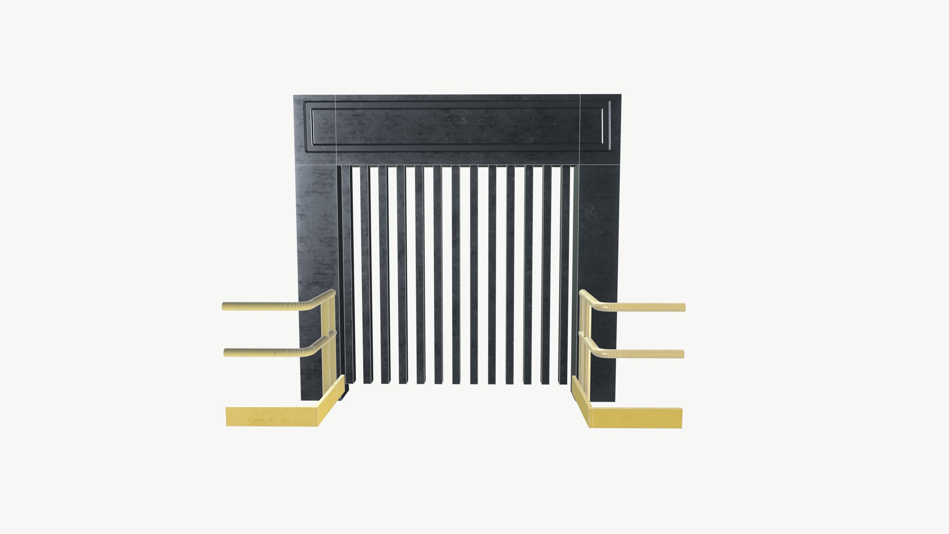 Factory Lift Door With Side Railing - TurboSquid 2269827