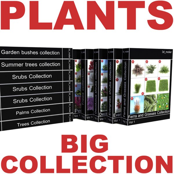 big plants collections v2 3d model