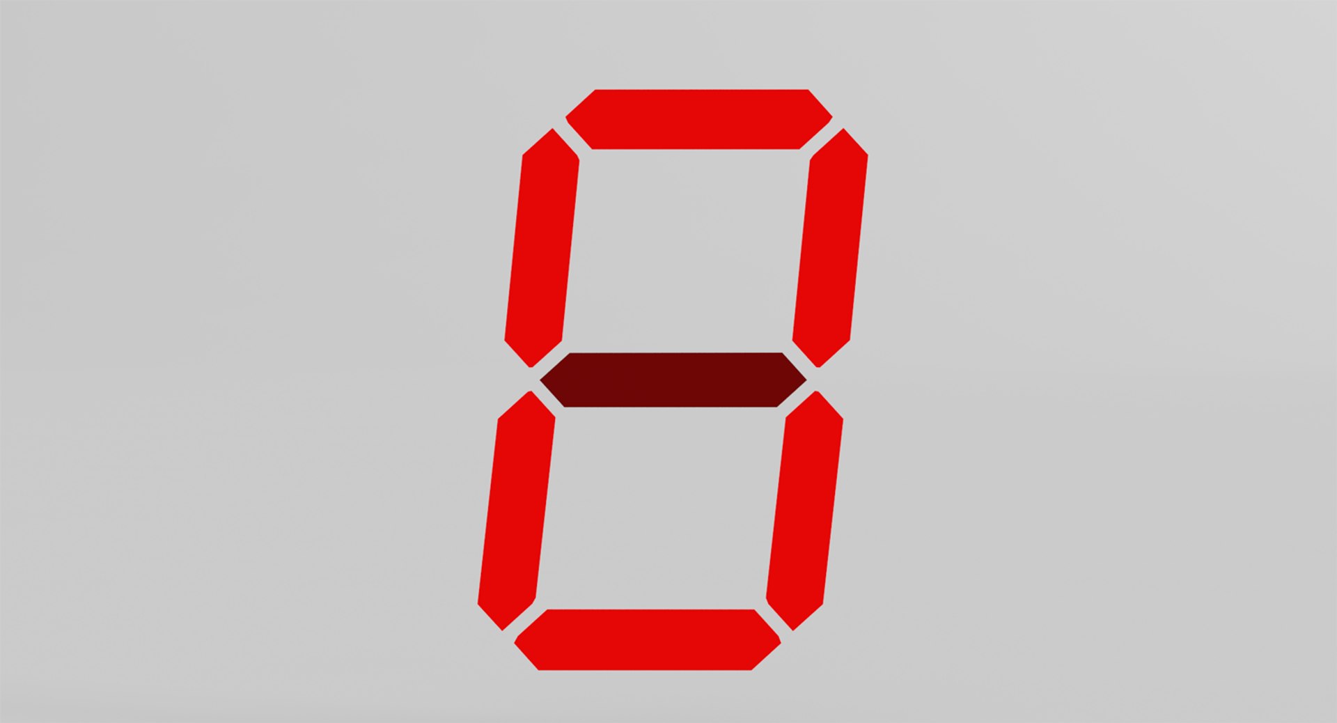 7 segments indicator 3D model - TurboSquid 1215972