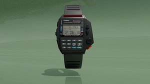 Casio CMD-40 Remote Watch Low-poly 3D model