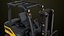 3D model Forklift Truck03 Yellow All PBR Unity UE Textures