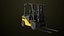 3D model Forklift Truck03 Yellow All PBR Unity UE Textures