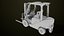 3D model Forklift Truck03 Yellow All PBR Unity UE Textures