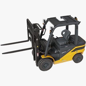 Forklift Truck03 Yellow All PBR Unity UE Textures