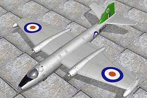 3d model canberra bomber