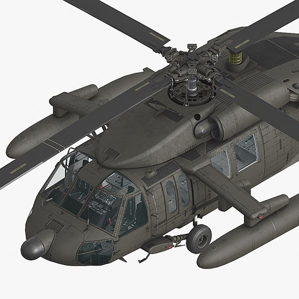 3D model uh60 tanks