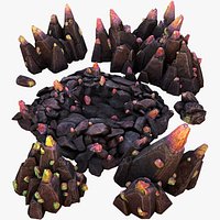Deposits of Magic Crystals and Gems