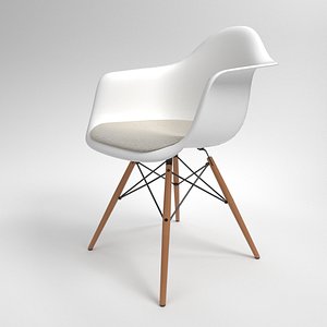 Vitra Eames Plastic Armchair DAW white