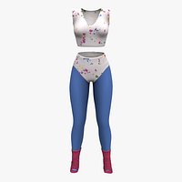 70s Aerobics Legwarmers And Leotard V2