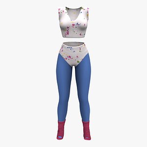 70s Aerobics Legwarmers And Leotard V2