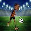 Cartoon Footballer Rigged 3D