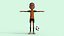Cartoon Footballer Rigged 3D