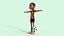 Cartoon Footballer Rigged 3D