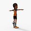 Cartoon Footballer Rigged 3D
