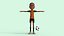 Cartoon Footballer Rigged 3D