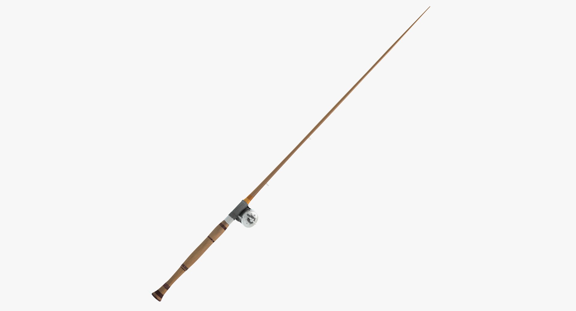 Old Fishing Pole 3d Model