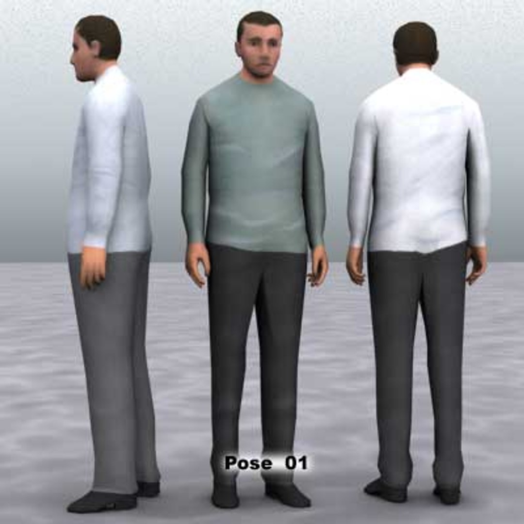 human male guy c4d
