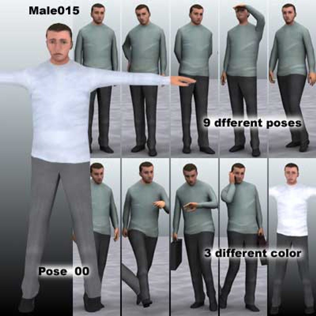 human male guy c4d