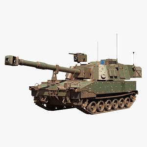M109A7 Paladin Howitzer Battle Wear 3D model