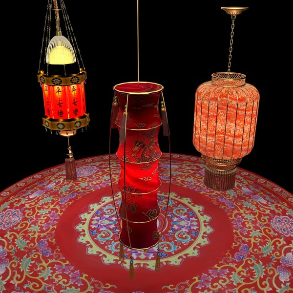3D Chinese red Lantern