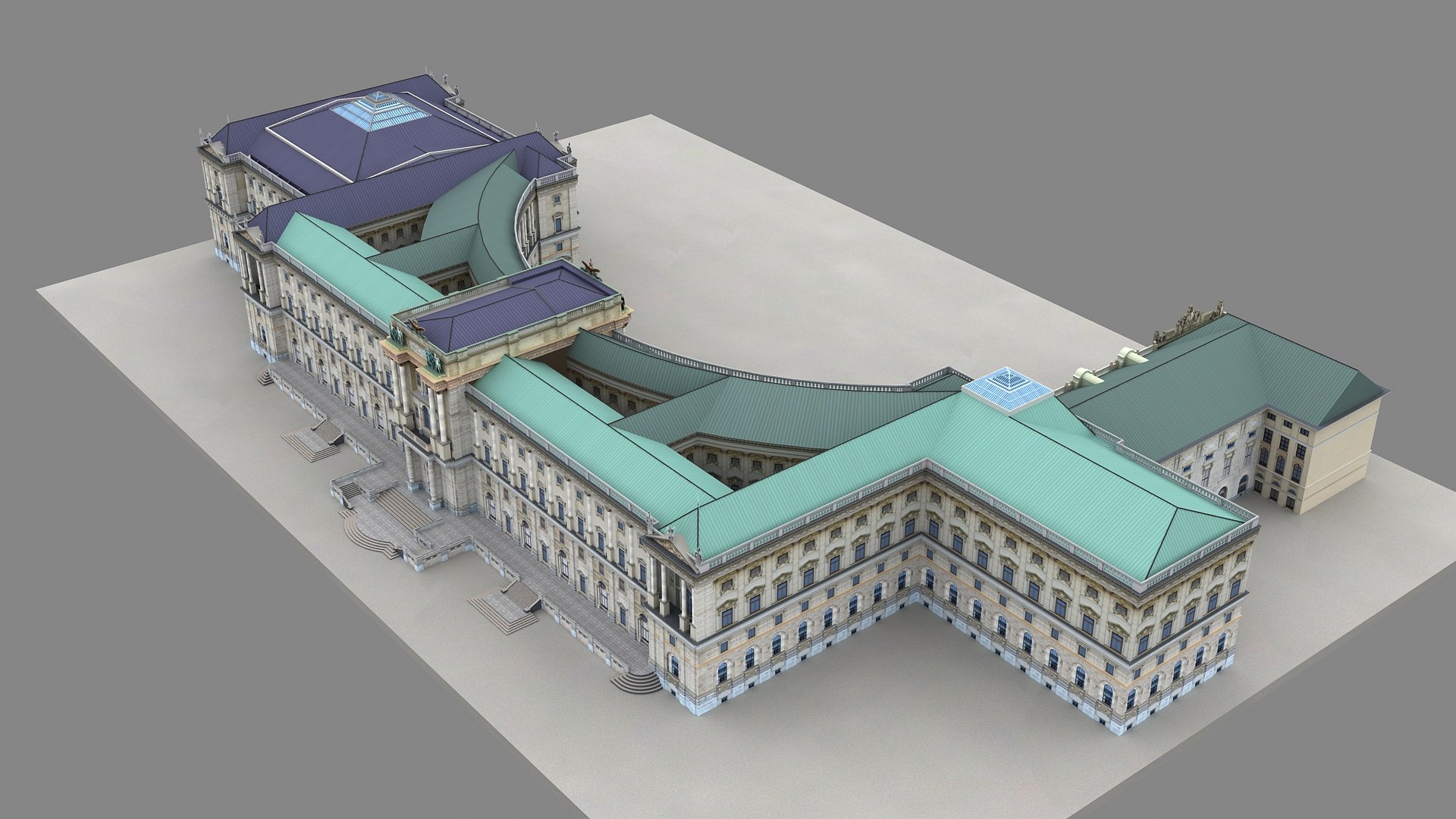 Hofburg Imperial Palace Vienna 3D model https://p.turbosquid.com/ts-thumb/fF/TZDhuJ/Bg/hofburgpalacevienna_010002/jpg/1709119901/1920x1080/fit_q87/12a2b64d991599d165b613f8d14e823263fc144b/hofburgpalacevienna_010002.jpg