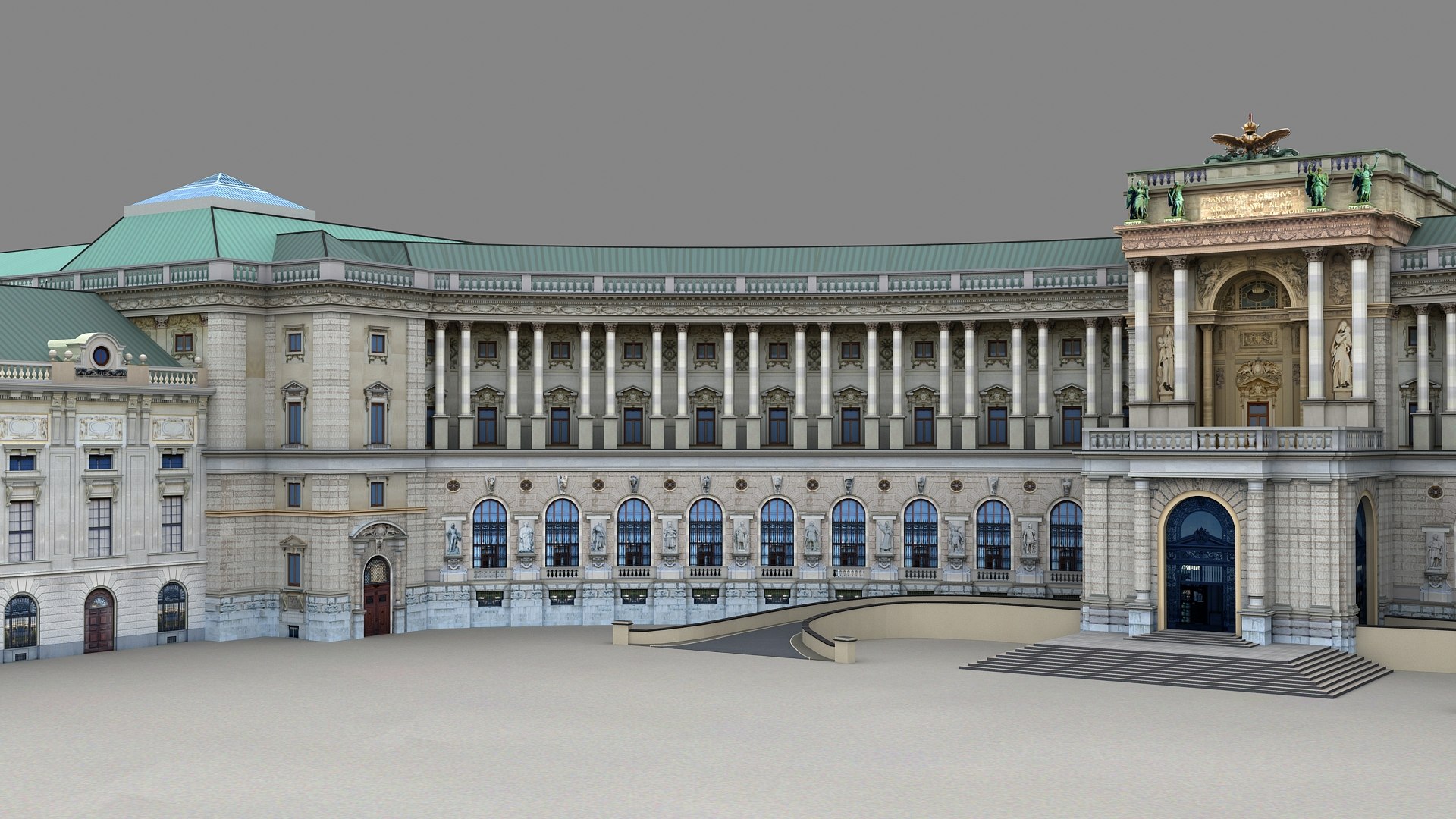 Hofburg Imperial Palace Vienna 3D model https://p.turbosquid.com/ts-thumb/fF/TZDhuJ/vO/hofburgpalacevienna_010011/jpg/1709119908/1920x1080/fit_q87/3e4a9037e7c78ec08d239ee1f7e4cb6c1d619f9b/hofburgpalacevienna_010011.jpg