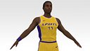 Basketball Player Yellow Player 02