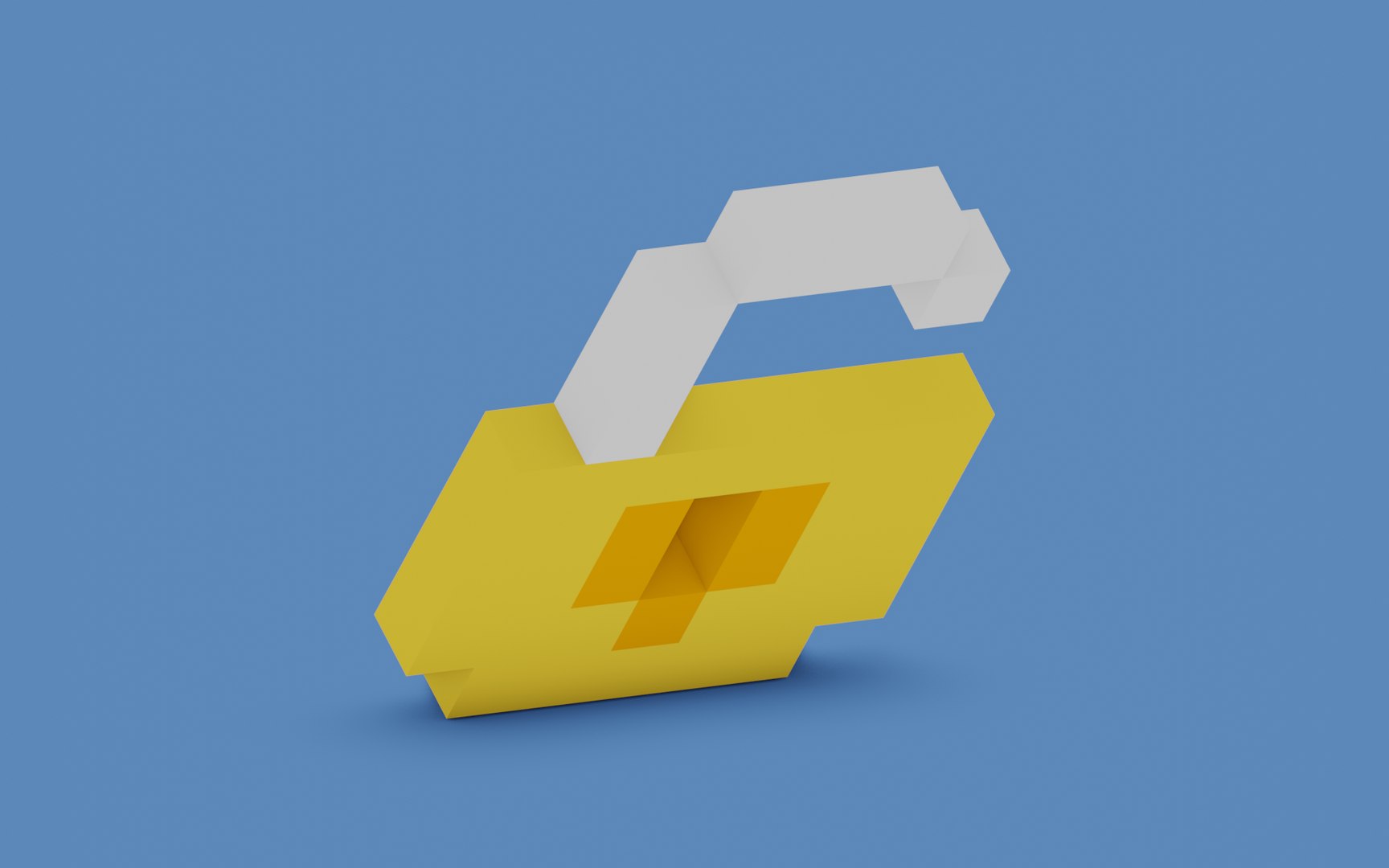 Lock 8 Bit Low Poly Game Asset 3D TurboSquid 1945468